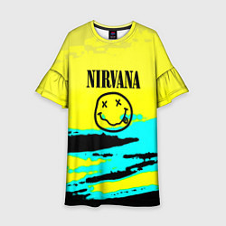Детское платье Nirvana краски кислотные