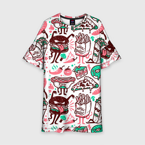 Детское платье Монстры еды / 3D-принт – фото 1