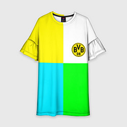 Платье клеш для девочки Borussia color cport, цвет: 3D-принт