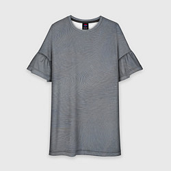 Платье клеш для девочки Отпечатки, цвет: 3D-принт