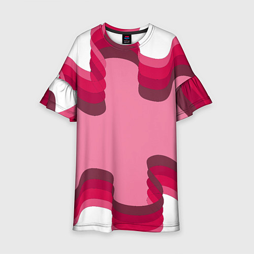 Детское платье Музыкальная линия / 3D-принт – фото 1