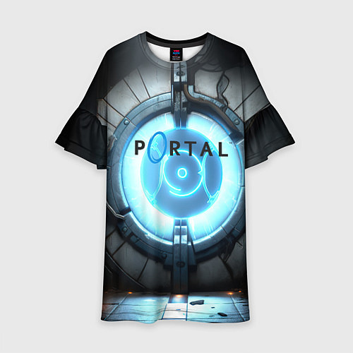 Детское платье Portal logo game / 3D-принт – фото 1