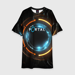 Детское платье Portal логотип игры