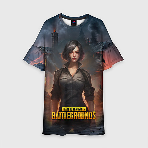 Детское платье PUBG game wallpaper / 3D-принт – фото 1