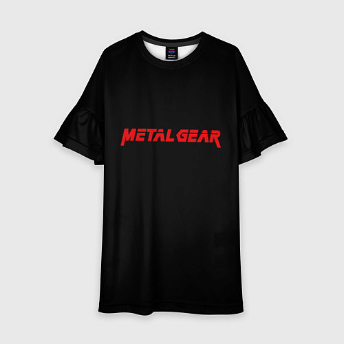 Детское платье Metal gear red logo / 3D-принт – фото 1