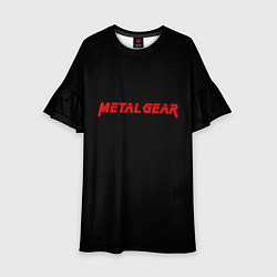 Детское платье Metal gear red logo