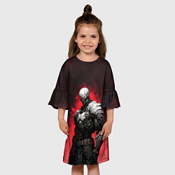 Платье клеш для девочки Киборг-ликвидатор, цвет: 3D-принт — фото 2