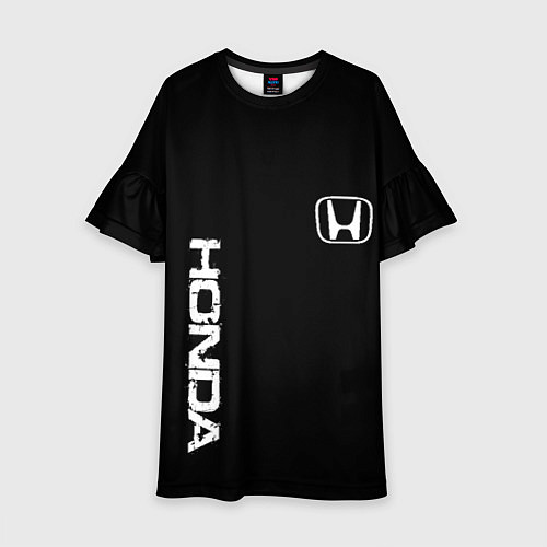 Детское платье Honda white logo auto / 3D-принт – фото 1