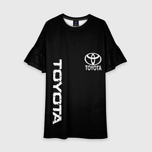 Детское платье Toyota logo white steel / 3D-принт – фото 1