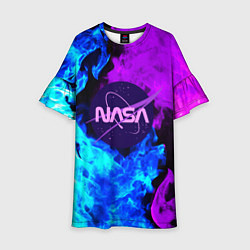 Детское платье NASA neon flame