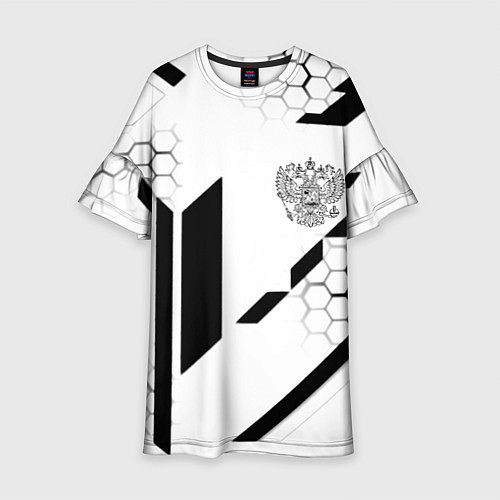 Детское платье Герб Рф текстура геймер / 3D-принт – фото 1
