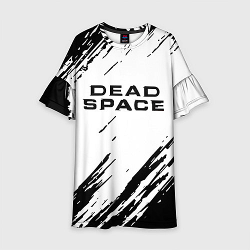 Детское платье Dead space чёрные краски / 3D-принт – фото 1