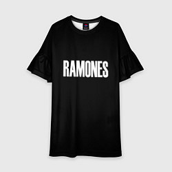 Детское платье Ramones white logo