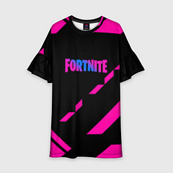 Детское платье Fortnite geometry pink