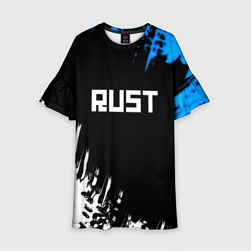 Детское платье Rust краски текстура штрихи / 3D-принт – фото 1