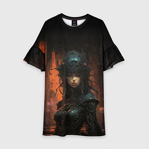 Детское платье Кибернетическая хозяйка подземелья / 3D-принт – фото 1