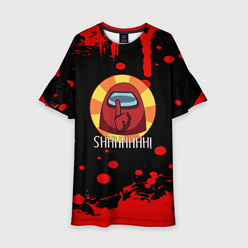 Детское платье Amomg us краски / 3D-принт – фото 1