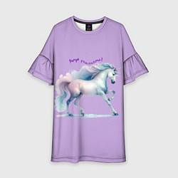 Детское платье Чаруй реальность на лавандовом