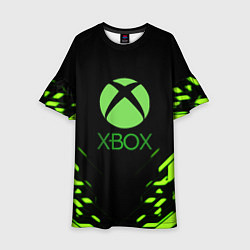 Платье клеш для девочки Xbox кислотные плиты, цвет: 3D-принт