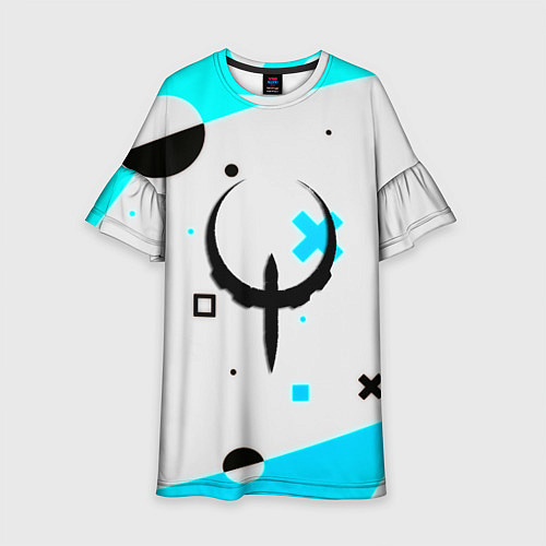 Детское платье Quake game pattern / 3D-принт – фото 1