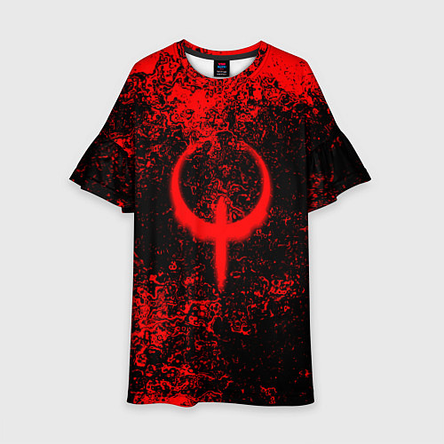 Детское платье Quake кровь / 3D-принт – фото 1