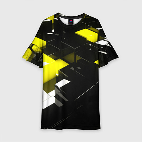 Детское платье Абстракция обман зрения / 3D-принт – фото 1