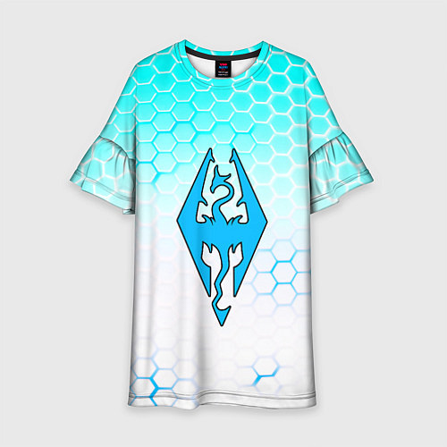 Детское платье The elder scrolls hexagon / 3D-принт – фото 1