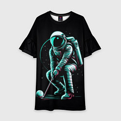 Детское платье Космонавт играет в гольф