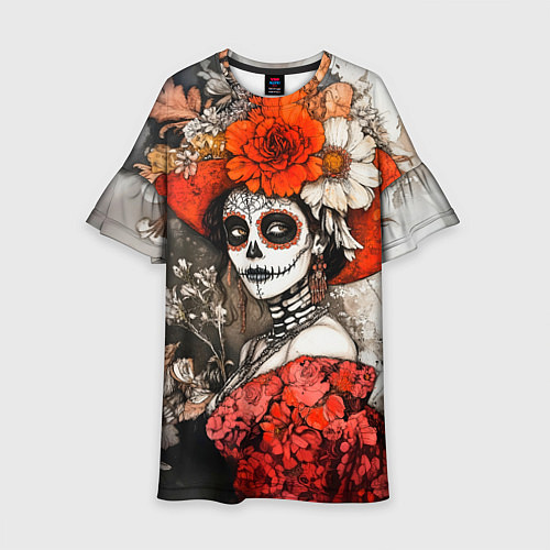 Детское платье Катрина в красном / 3D-принт – фото 1