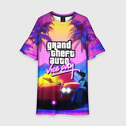 Детское платье Vice city retro wave Lambo