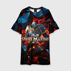 Детское платье Warhammer 40000 space marine 2 ультрамарин в броне