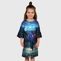 Платье клеш для девочки Deadlock Абрамс, цвет: 3D-принт — фото 2