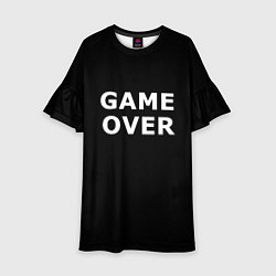 Детское платье Game over white logo