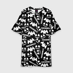 Платье клеш для девочки Marshmello pattern music, цвет: 3D-принт