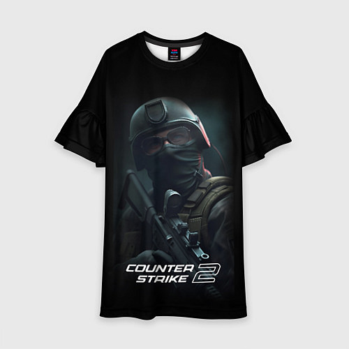 Детское платье CS counter terrorist / 3D-принт – фото 1