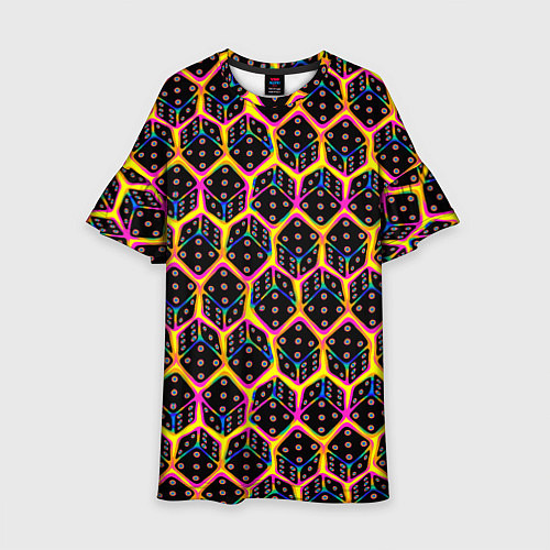 Детское платье Игровые кости паттерн / 3D-принт – фото 1