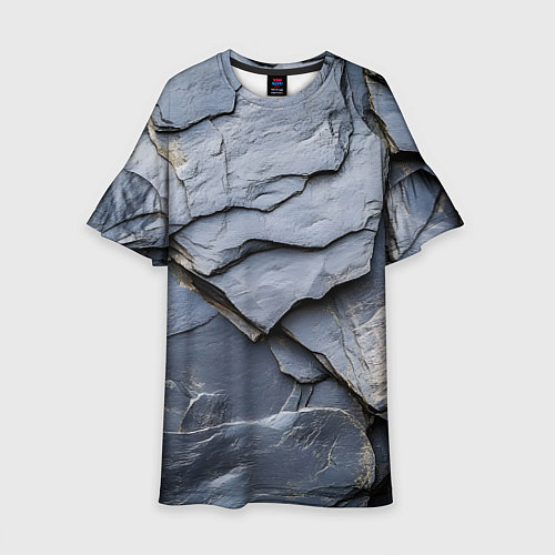 Детское платье Серая горная порода / 3D-принт – фото 1