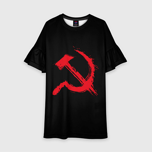 Детское платье СССР логотип серп и молот / 3D-принт – фото 1