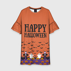 Детское платье Happy Halloween pattern