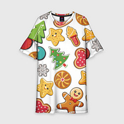 Детское платье Новогодние сладости