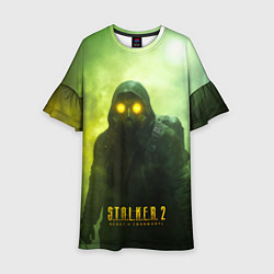 Платье клеш для девочки Stalker 2 ядовитый дым, цвет: 3D-принт