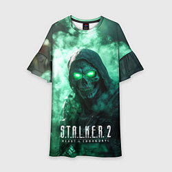 Детское платье Stalker 2 череп с зелеными глазами