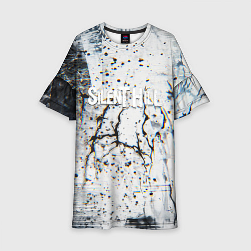 Детское платье Silenthill текстура глитч / 3D-принт – фото 1