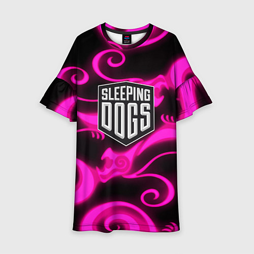 Детское платье Sleeping dogs japan gta dragon / 3D-принт – фото 1