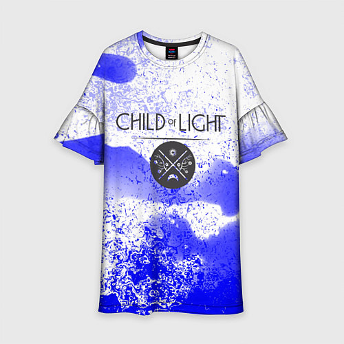 Детское платье Child of Light брызги красок / 3D-принт – фото 1