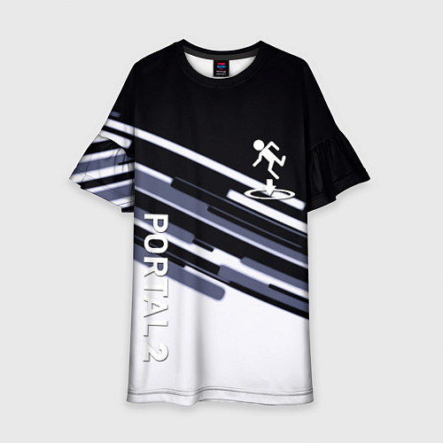 Детское платье Portal line geometry / 3D-принт – фото 1