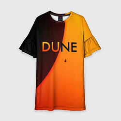 Платье клеш для девочки Dune Arrakis, цвет: 3D-принт