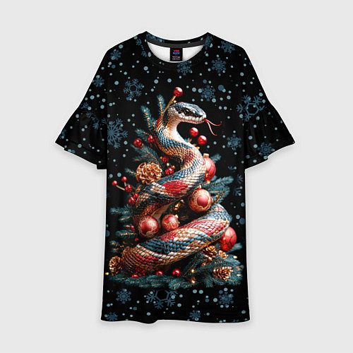 Детское платье Ёлка змея / 3D-принт – фото 1