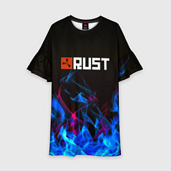 Детское платье Rust neon flame