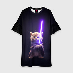 Детское платье Котик джедай